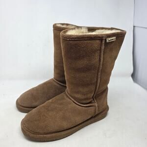 Bearpaw Brown Suede Shearling Lined Winter Boots Womens Size 9